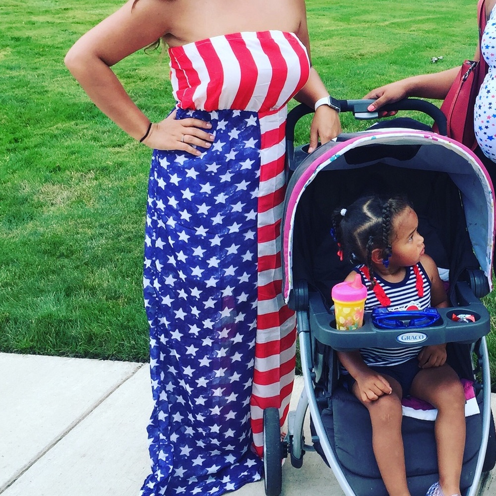 Patriotic dress. Fourth of July. July 4th